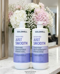Dầu gội & xả Goldwell làm mượt tóc Dualsenses Just Smooth taming Shampoo & Conditioner