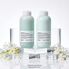Bộ sản phẩm DAVINES MINU gồm dầu gội, dầu xả và hấp – chuyên dùng cho tóc nhuộm