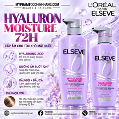 Bộ Dầu Gội Dầu Xả Cấp Ẩm Cho Tóc Khô L’Oréal Paris Elseve Hyaluron Moisture