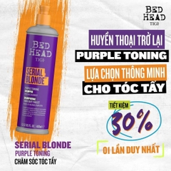 Dầu gội Tigi blonde purple toning cho tóc tẩy 400ml