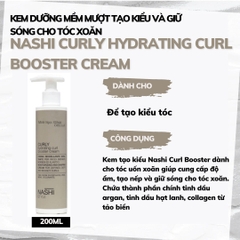 KEM DƯỠNG XOĂN NASHI CURLY HYDRATING BOOSTER CREAM 200ML