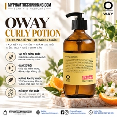 OWAY Curly Potion 240ml – Lotion Tạo Sóng Xoăn, Giảm Xơ Rối
