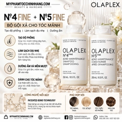 OLAPLEX Nº.4 FINE + Nº.5 FINE 250ML – BỘ GỘI XẢ TĂNG ĐỘ PHỒNG, DƯỠNG ẨM NHẸ CHO TÓC MẢNH