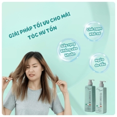 Dầu gội xả Milanogica Phục Hồi Hair Repair Shampoo & Conditioner 355ml - 725ml