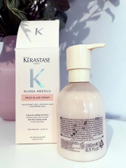 Kem dưỡng đa năng Kérastase Gloss Absolu Frizz-Glaze Cream 240ml | Kem xả khô chống xù, dưỡng bóng và kiểm soát tóc dày, tóc xoăn
