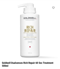 Mặt nạ tóc Goldwell 60 giây (Goldwell Dualsenses 60sec Treatment) 200ml - 500ml