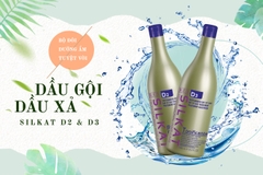 DẦU GỘI BES SILKAT PHỤ HỒI TÓC D4 +DẦU XẢ SILKAT SIÊU MƯỢT D2 1000ML