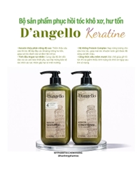 DẦU GỘI XẢ, HẤP D'ANGELLO KERATIN 500ML 800ML