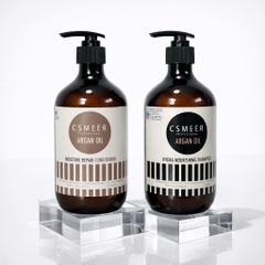 Cặp Dầu Gội Xả Phục Hồi Hư Tổn CSMEER Argan Oil Hydra Nourishing Shampoo & Conditioner 500ml 750ml