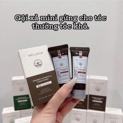 Cặp Mini gội xả Weilaiya luxury gừng, hà thủ ô 20ml