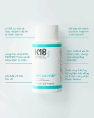 Gội K18 Detox - K18 Biomicmetic Peptide Prep Detox Shampoo 250ML- 930ML