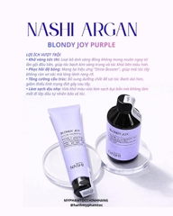 DẦU GỘI XẢ TÍM KHỬ ÁNH VÀNG NASHI  BLONDY JOY 250ML -  150ML