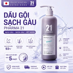 Dầu Gội Dược Mỹ Phẩm PHARMA 21 Nhật Bản Kiềm Dầu, Giảm Gàu 602ml
