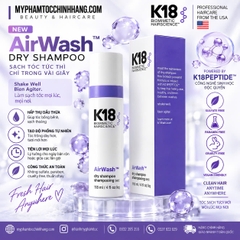 K18 AIRWASH™ DRY SHAMPOO 118ML | DẦU GỘI KHÔ SINH HỌC LÀM SẠCH TÓC VÀ DA ĐẦU