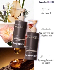 ROSEMINE PROFESSIONAL Gội xả giảm rụng, kiểm soát dầu tạo độ phồng và phục hồi tóc hư tổn 500 ml