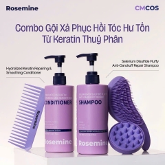 ROSEMINE PROFESSIONAL Gội xả giảm rụng, kiểm soát dầu tạo độ phồng và phục hồi tóc hư tổn 500 ml