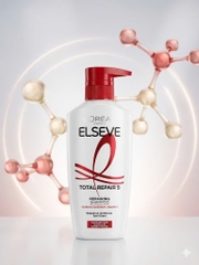 Bộ Dầu Gội Dầu Xả Phục Hồi Tóc Hư Tổn 5 L’Oréal Paris Elseve Total Repair 5
