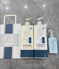 (Mẫu mới 2025) Cặp Dầu Gội Xả Collagen Vinge 1000ML Phục Hồi, Giảm Rụng, Kích mọc tóc