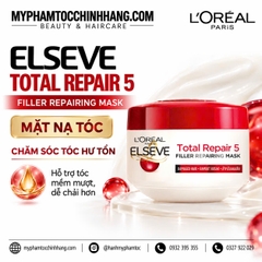 Mặt nạ tóc L’Oréal Paris Elseve Total Repair 5 Filler Repairing Mask | Dưỡng mềm mượt, chăm sóc tóc hư tổn