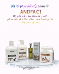 Dầu gội xả siêu phân tử Andfaci Re-Structure Argan Oil Shampoo & Conditioner 650ml