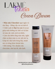 Dầu gội xả cho tóc nhuộm màu nâu LAKME Teknia Cocoa Brown 300ml - 250ml