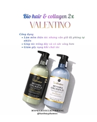 Cặp dầu gội xả Valention Bio Hair & Collagen 2X 500ml 800ml