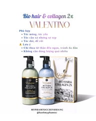 Cặp dầu gội xả Valention Bio Hair & Collagen 2X 500ml 800ml
