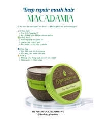 Kem hấp phục hồi chuyên sâu Macadamia Deep Repair Masque