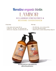 Dầu gội xả Lambor keratin organic biotin 500ml - 1000ml