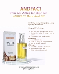 Tinh dầu dưỡng tóc phục hồi siêu phân tử Andfaci Maca Acai Oil 100ml