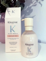 Kem dưỡng đa năng Kérastase Gloss Absolu Frizz-Glaze Cream 240ml | Kem xả khô chống xù, dưỡng bóng và kiểm soát tóc dày, tóc xoăn