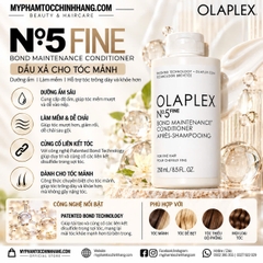 OLAPLEX Nº.4 FINE + Nº.5 FINE 250ML – BỘ GỘI XẢ TĂNG ĐỘ PHỒNG, DƯỠNG ẨM NHẸ CHO TÓC MẢNH