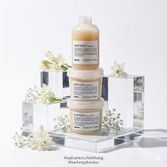 Bộ sản phẩm DAVINES NOUNOU gồm dầu gội, dầu xả và hấp – được thiết kế đặc biệt cho tóc nhuộm, tẩy, tóc khô yếu cần phục hồi sâu