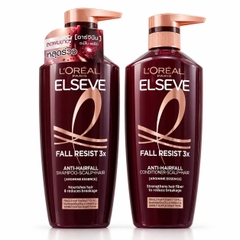 L’Oréal Paris Elseve Full Resist Purifying Shampoo & Detangling Conditioner | Bộ Dầu Gội Làm Sạch Da Đầu Và Dầu Xả Gỡ Rối Cho Tóc Yếu Dễ Gãy