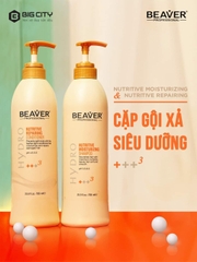 Dầu gội xả BEAVER số 5 phục hồi chuyên sâu tóc hư tổn (BEAVER Hydro Repair Rescue Shampoo & Conditioner No.5)