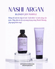DẦU GỘI XẢ TÍM KHỬ ÁNH VÀNG NASHI  BLONDY JOY 250ML -  150ML
