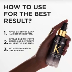 Kérastase Chronologiste Overnight Youth Serum 90ml | Serum Dưỡng Tóc Ban Đêm Chống Lão Hóa Tóc