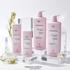 Dầu gội và dầu xả phục hồi tóc hư tổn Kerasilk Repairing Shampoo & Conditioner