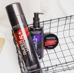 Gôm xịt tạo kiểu BEAVER Magotan Super Hard 420ml