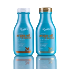 Dầu gội xả BEAVER tinh dầu Argan dưỡng ẩm phục hồi tóc (BEAVER Argan Oil Moisturizing Shampoo & Conditioner)