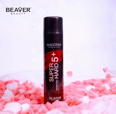Gôm xịt tạo kiểu BEAVER Magotan Super Hard 420ml
