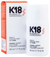 Mặt nạ K18 siêu phục hồi phân tử - K18 leave-in molecular repair hair mask 50ML 15ml 150ml