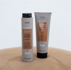 Dầu gội xả cho tóc nhuộm màu nâu LAKME Teknia Cocoa Brown 300ml - 250ml