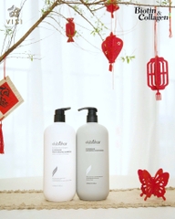 Cặp Dầu Gội Xả Elybiohair Collagen & Biotin Moisturizing 1000ml