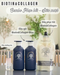 DẦU GỘI XẢ BIOTIN COLLAGEN BLUE XANH HƯƠNG NƯỚC HOA 500ML