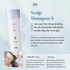 Dầu gội giảm rụng cho da đầu khô và nhạy cảm Number three 003 Muriem S