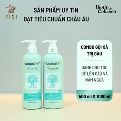 Dầu gội xả Biotin & Collagen trị gầu siêu mượt 500ml - 1000ml