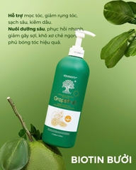 GỘI XẢ BIOTIN COLLAGEN BƯỞI HỒNG VOUDIOTY GRAPEFRUIT CHỐNG RỤNG, HỖ TRỢ MỌC TÓC, XỊT DƯỠNG 50ML
