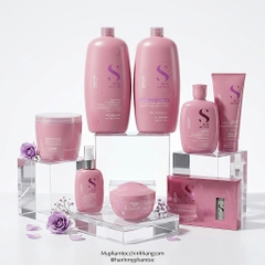 Dầu gội, mặt nạ tóc, kem xả khô giữ ẩm Alfaparf Milano SDL Moisture (Semi Di Lino Moisture Nutritive Low Shampoo, Mask & Leave-in Conditioner)