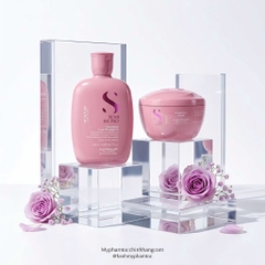 Dầu gội, mặt nạ tóc, kem xả khô giữ ẩm Alfaparf Milano SDL Moisture (Semi Di Lino Moisture Nutritive Low Shampoo, Mask & Leave-in Conditioner)